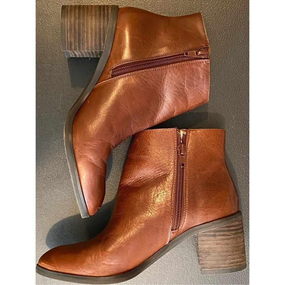 Jizelle Konak Leather Ankle Boots Enzo Angiolini Women’s 5.5m/36 - Picture 8 of 9